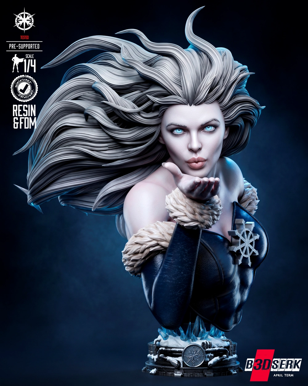 B3DSERKKiller Frost Portrait Bust