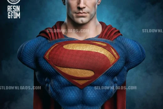 B3dserk Man of Steel Superman Portrait Bust