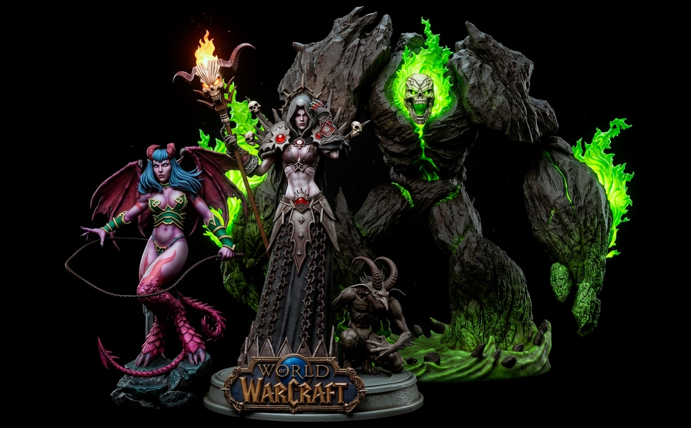 Black Owl CustomsWarlockWarcraft – STL 3D Print Model | AssetsFree.com Black Owl CustomsWarlockWarcraft