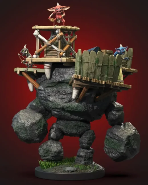 Bokoblin Stone Talus Fortress Statue 3D Print Model