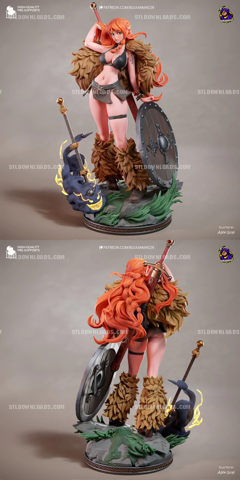 Bulkamancer_Sculpts_One_Piece_Nami_Elbaph – STL 3D Print Model | AssetsFree.com Bulkamancer Sculpts One Piece Nami Elbaph