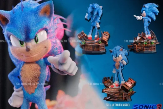 DTR Studio – Sonic – 3D Print Model STL