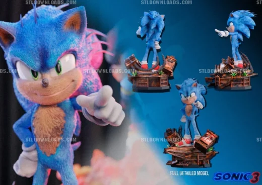 DTR Studio – Sonic – 3D Print Model STL