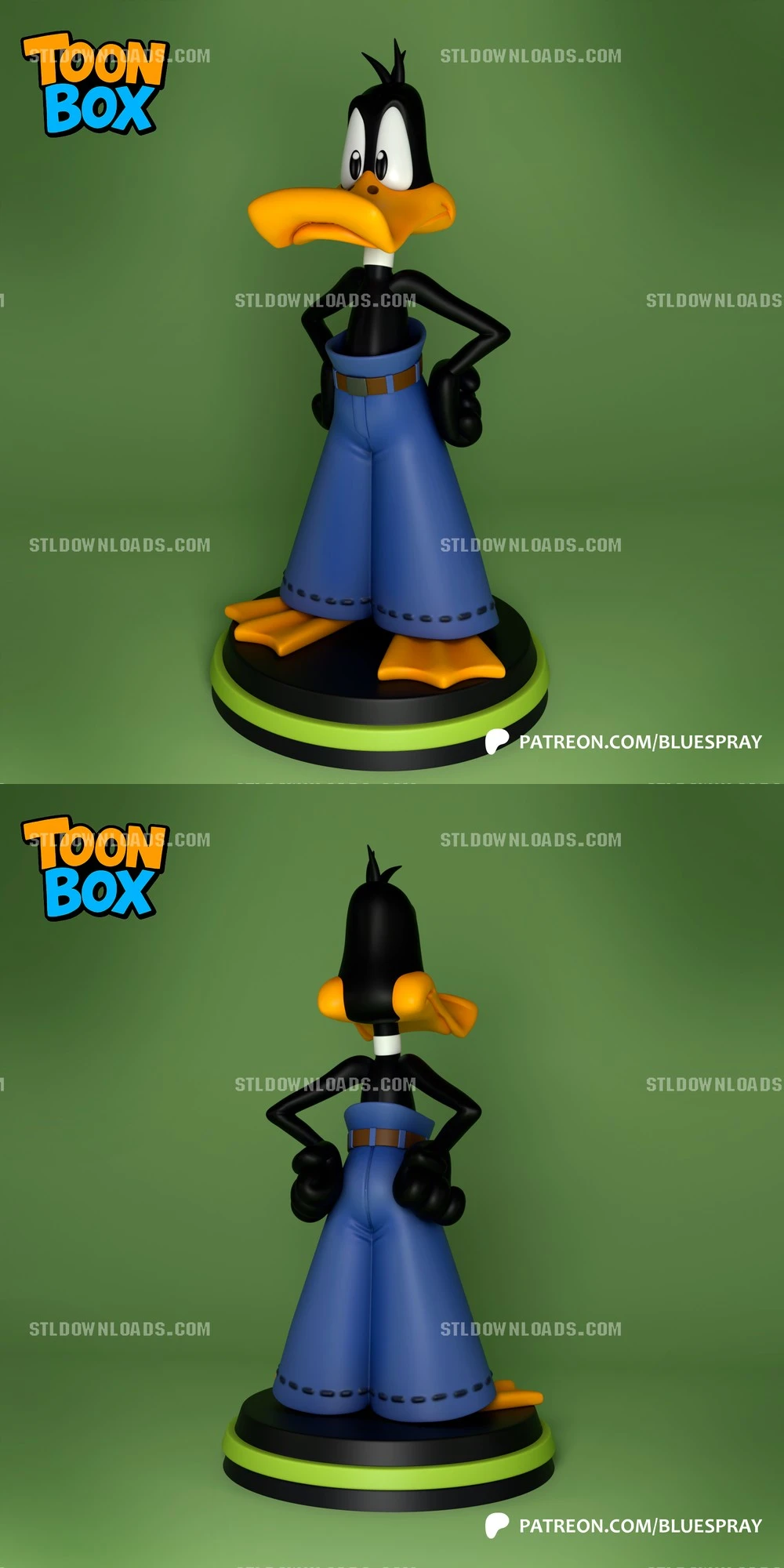Daffy Duck Mall Pants – ToonBox – STL 3D Print Model | AssetsFree.com Daffy Duck Mall Pants ToonBox