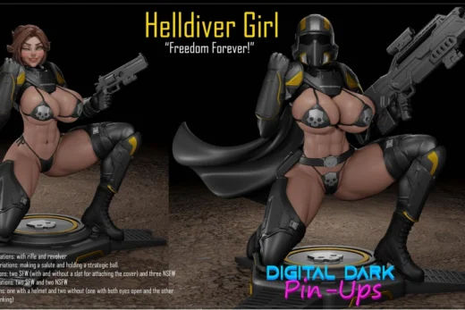Digital Dark PinUpsHelldiver Girl