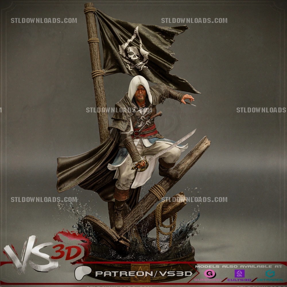 Edward Kenway 1 6 With Render