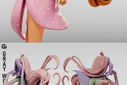 Flora Fairy Form 2 Winx Club (R) Gray World Corporation