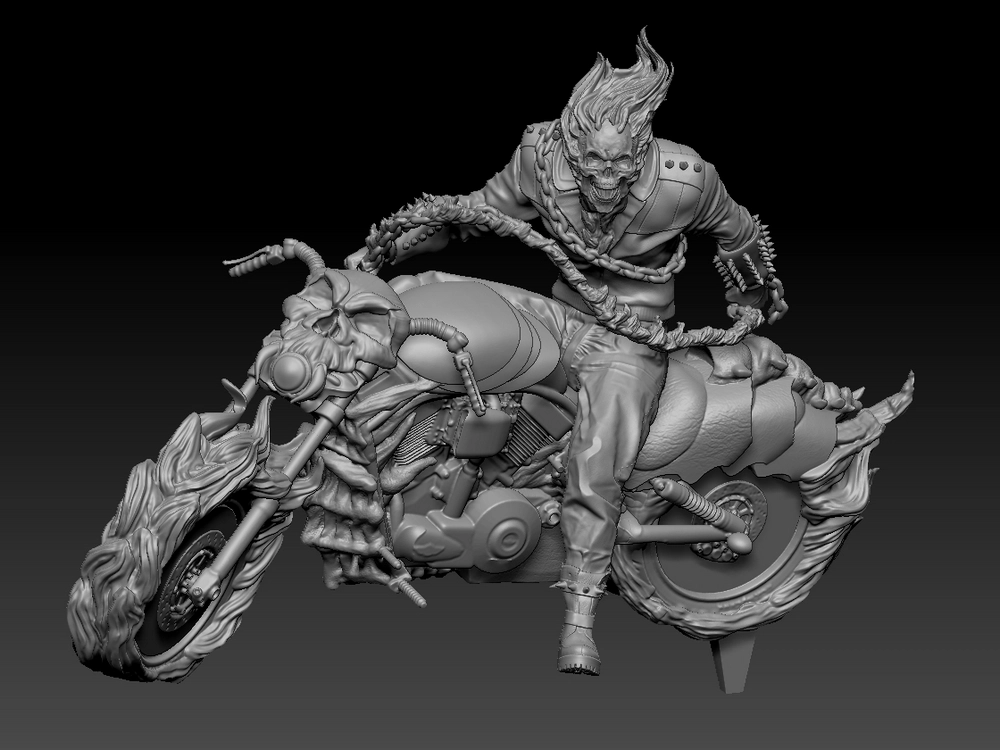 Ghost Rider — Marvel – STL 3D Print Model | AssetsFree.com Ghost Rider — Marvel