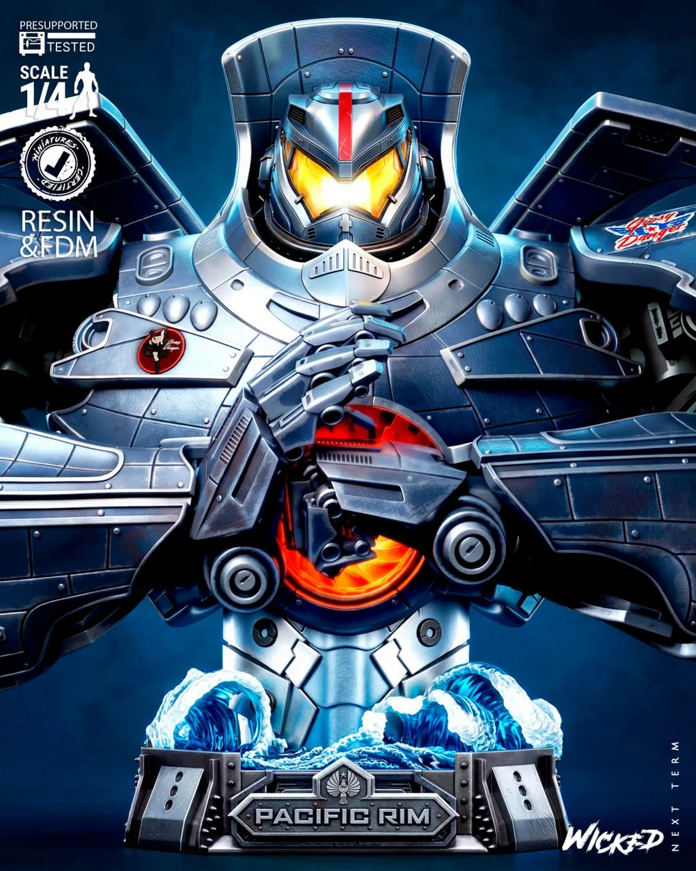 Gipsy Danger Portrait Bust — Pacific Rim