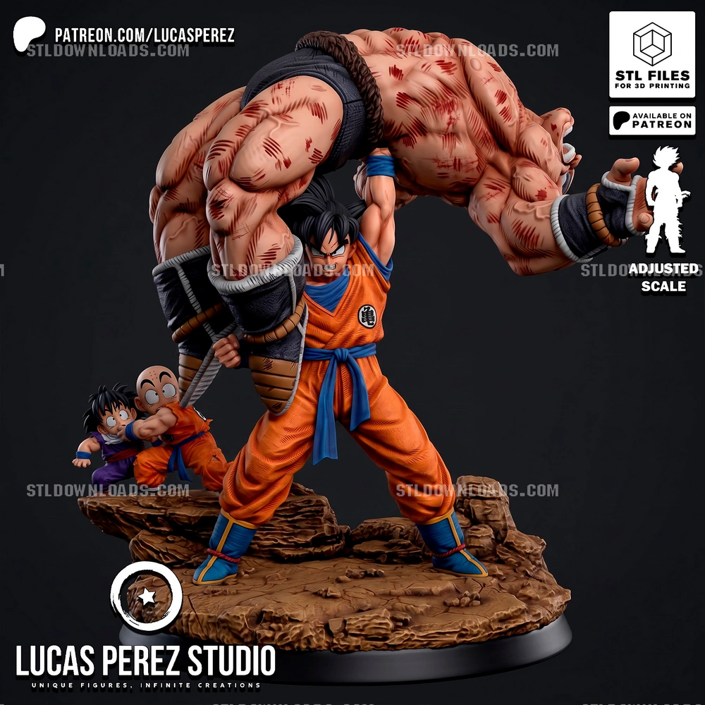 Goku vs Nappa Dragon Ball