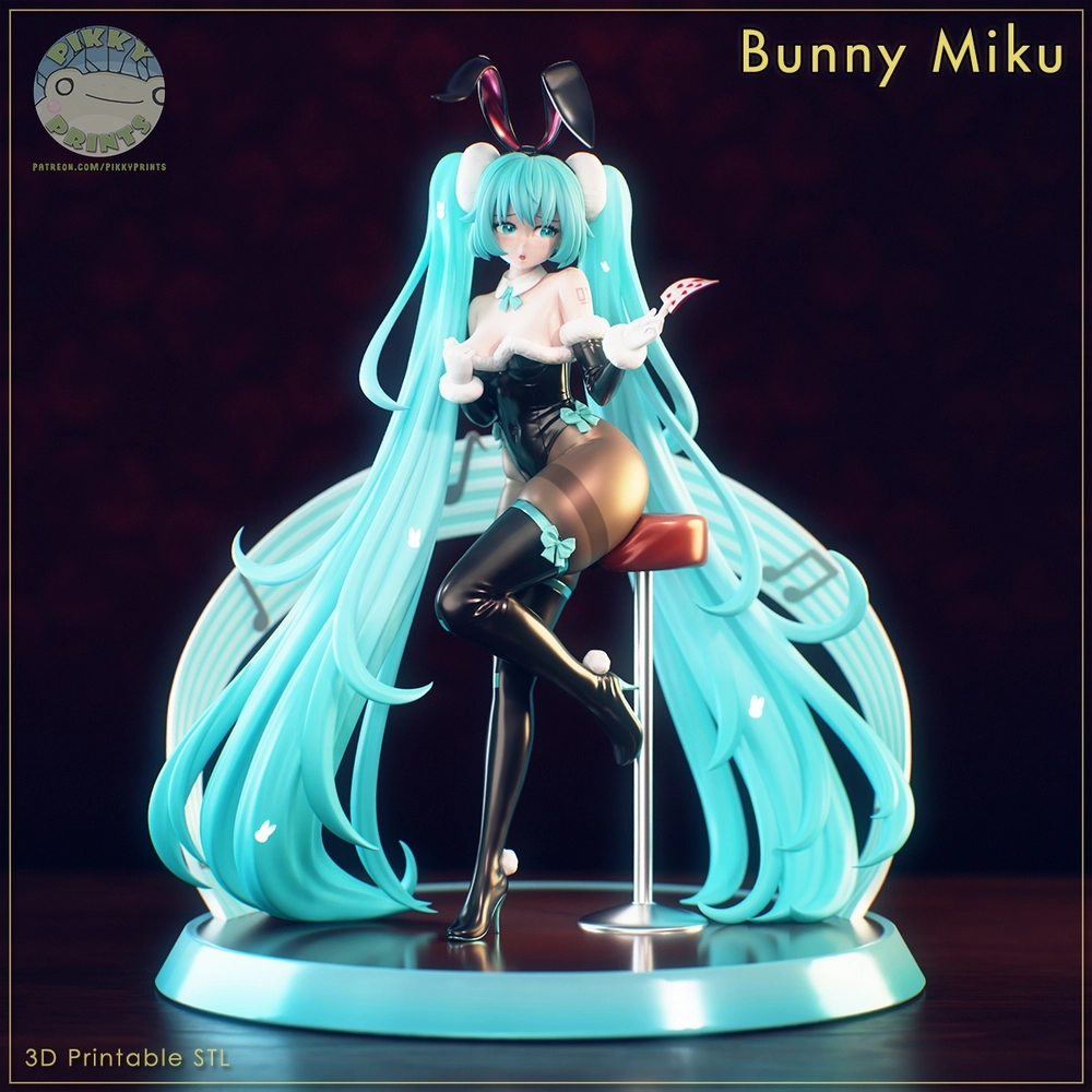 Hatsune Miku — Vocaloid – STL 3D Print Model | AssetsFree.com Hatsune Miku — Vocaloid