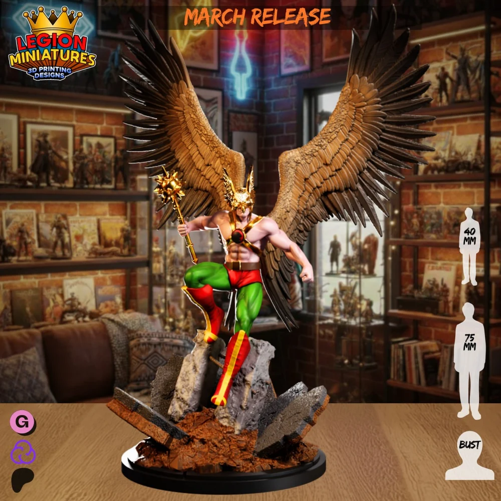 Hawkman — DC Comics – STL 3D Print Model | AssetsFree.com Hawkman — DC Comics