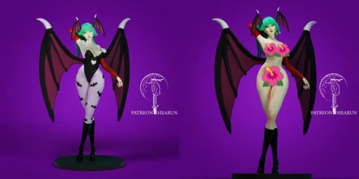 Hearun Morrigan Aensland NSFW