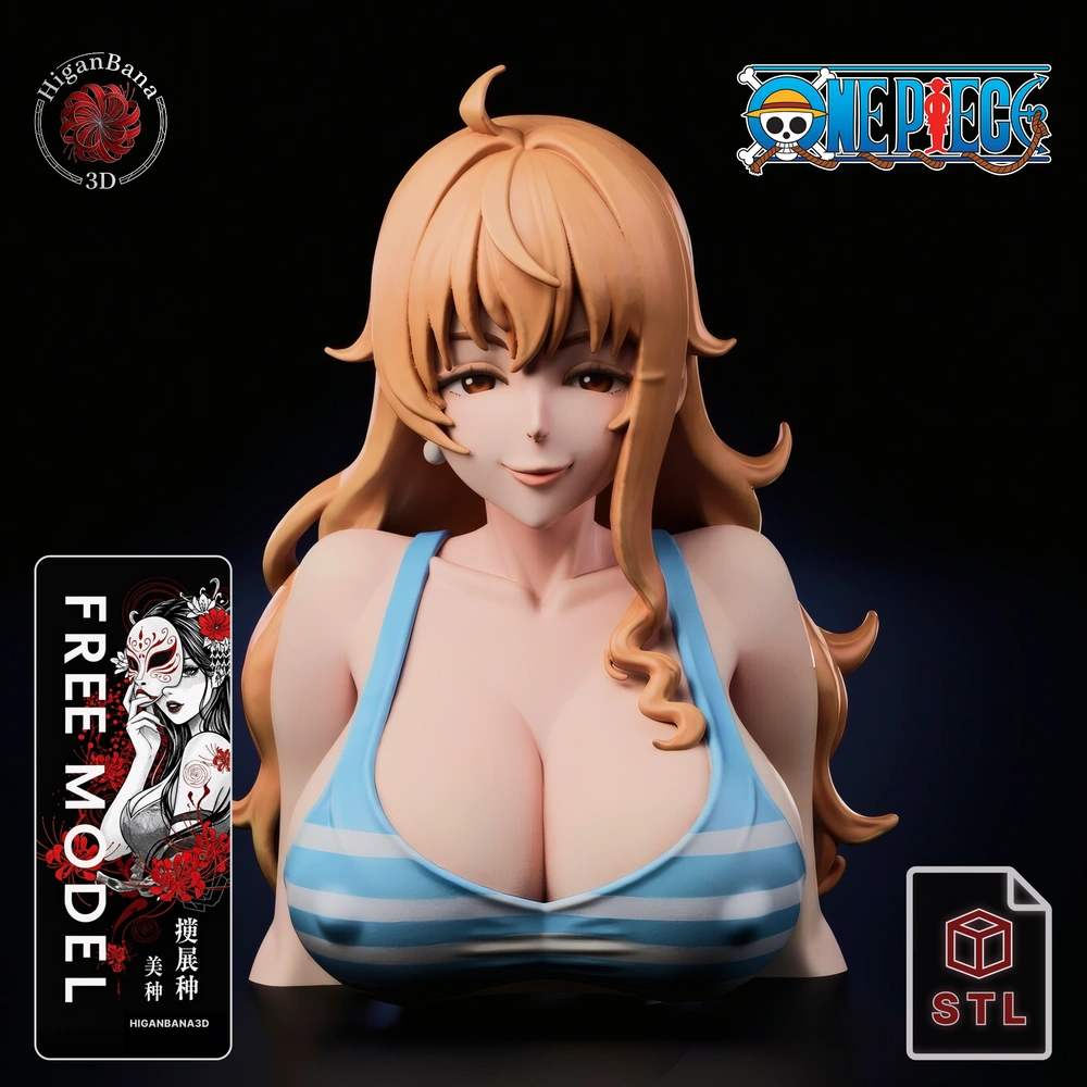 Higanbana3D Nami (One Piece) Deep Cleavage Swimsuit