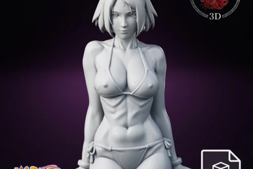 Higanbana3D Sakura Haruno (Naruto) Voluptuous Bikini Bust