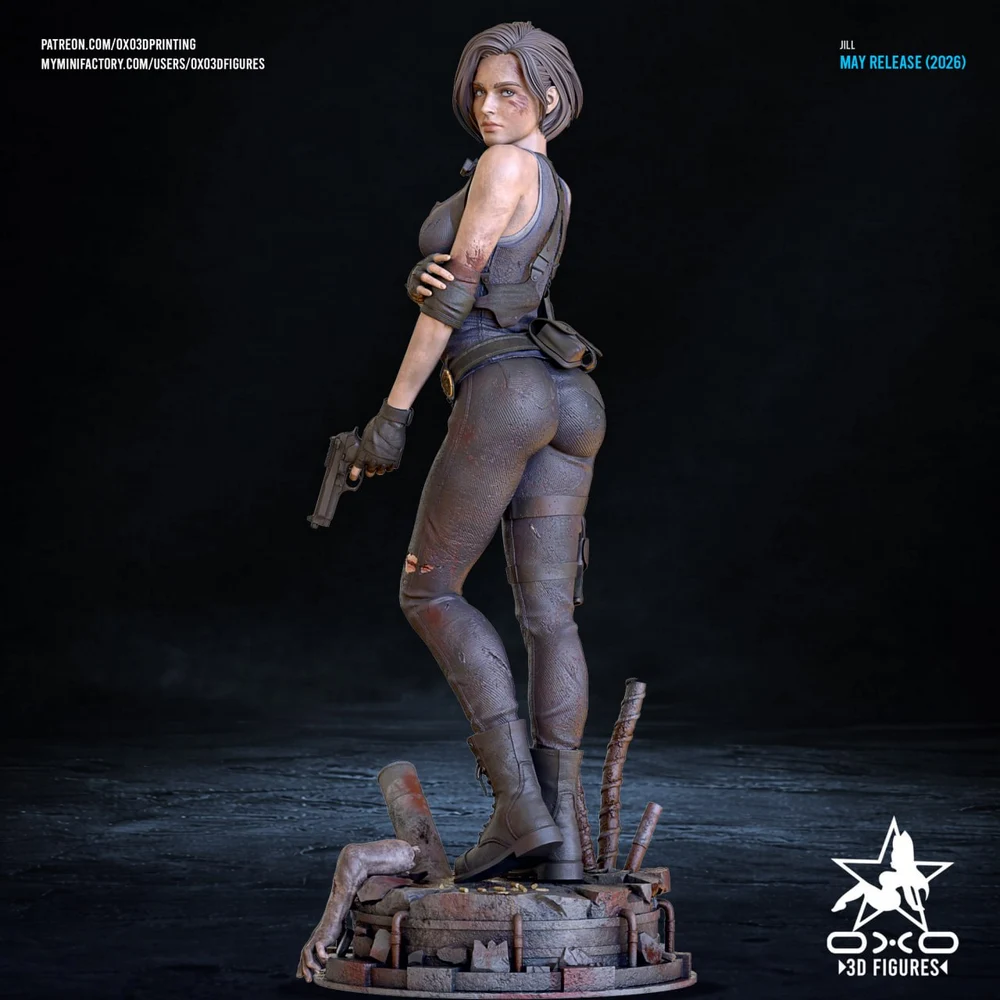 Jill Valentine — Resident Evil – STL 3D Print Model | AssetsFree.com Jill Valentine — Resident Evil