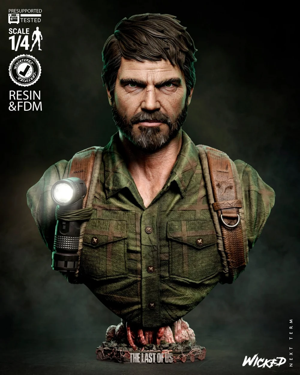 Joel Portrait Bust — The Last of Us
