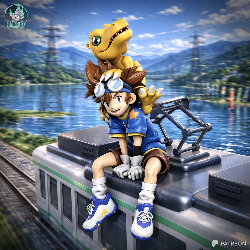 Kaidan 3D Tai x Agumon DIGIMON