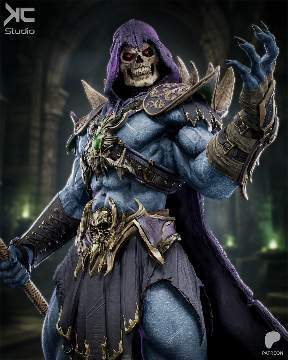 KcStudio – Skeletor- Masters of the Universe Fanart – STL 3D Print Model | AssetsFree.com KcStudio Skeletor Masters of the Universe Fanart