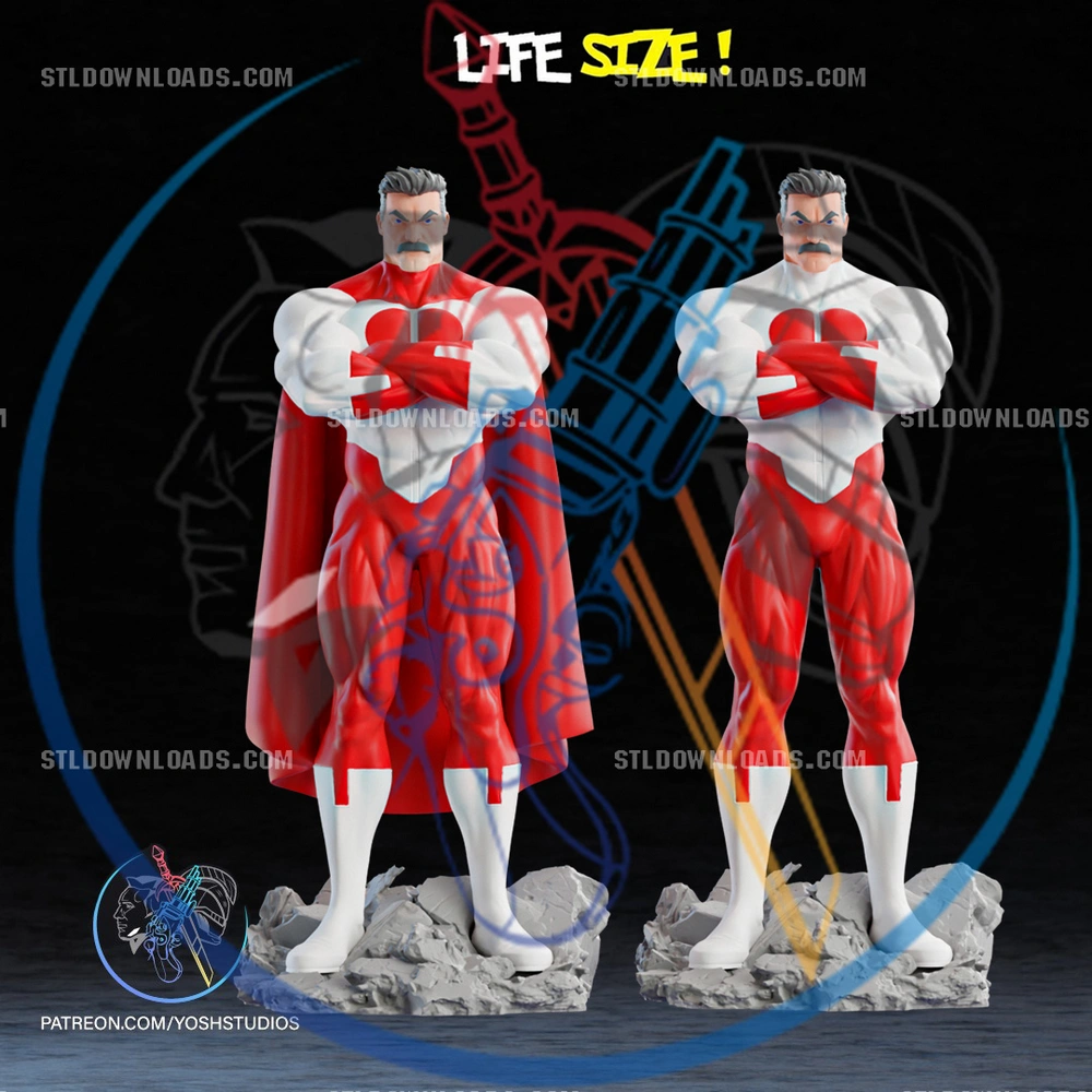 Life Size Omni Man Statue