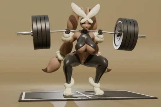 Lopunny Powerlifting — Pokémon
