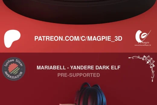 Magpie 3D Mariabelle Yandere Dark Elf nsfw+futa