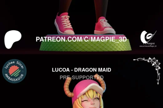 Magpie 3D Lucoa Quetzalcoatl Miss Kobayashis Dragon Maid nsfw+futa