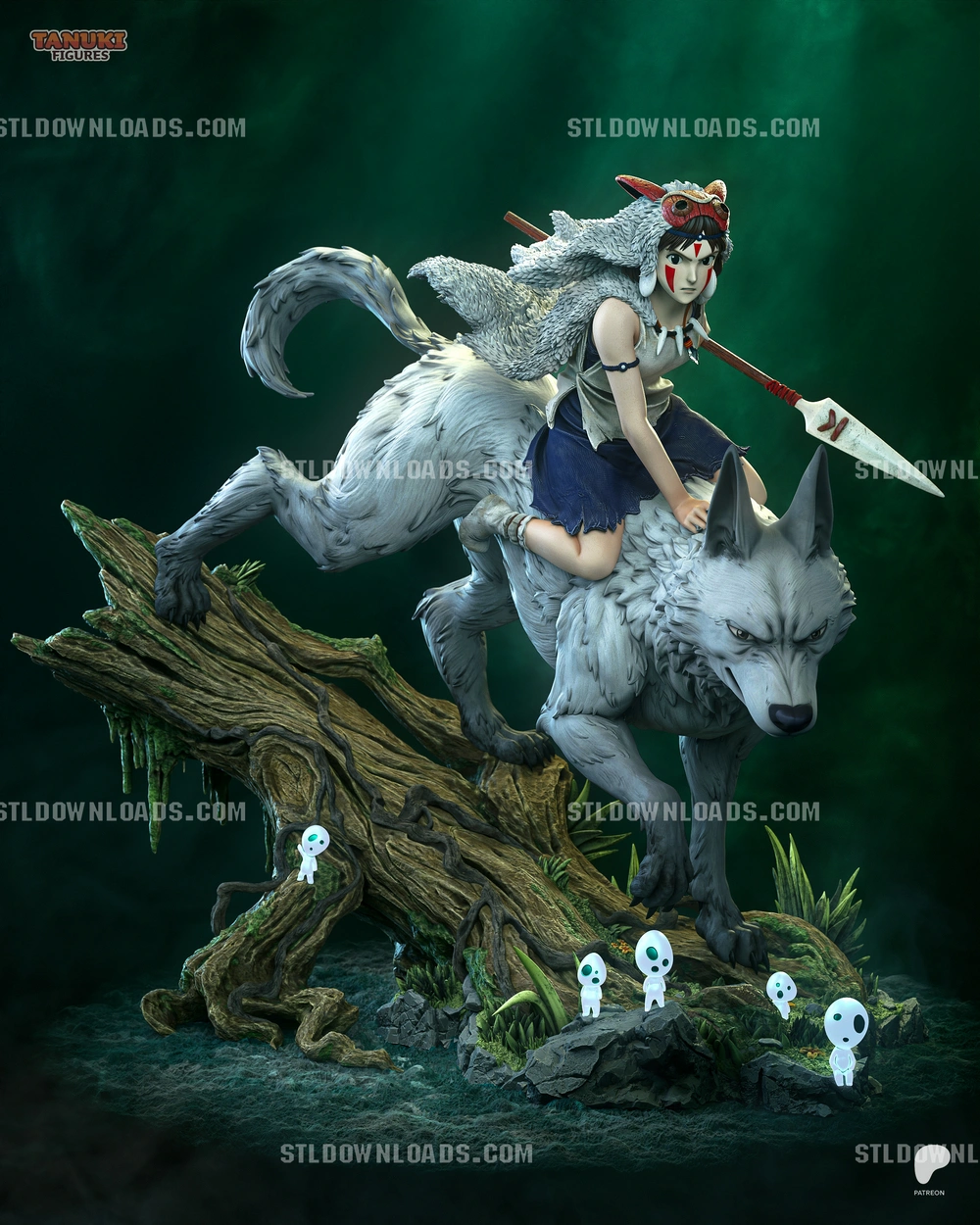 Mononoke Princess TanukiFigures