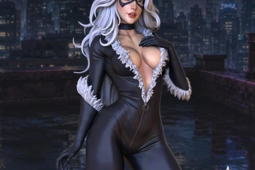 OXO3D Figures Black Cat 200mm