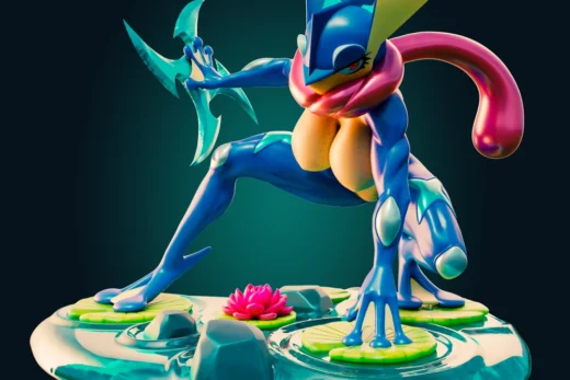 Officer Rhu Greninja Curvy Pokemon