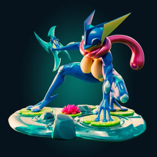 Officer Rhu Greninja Curvy Pokemon