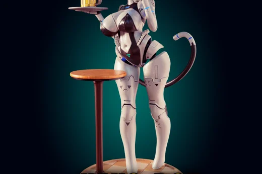 Officer Rhu Neko Bot BellaCat Cat Robot