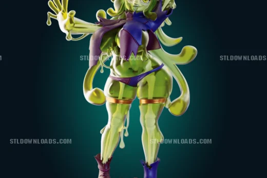 Officer Rhu Skeleton Slime Girl Short & Stacked