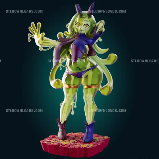 Officer Rhu Skeleton Slime Girl Short & Stacked