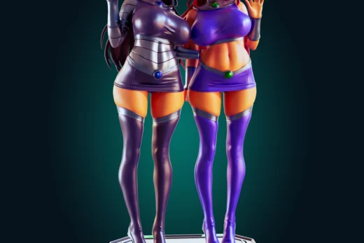 Officer Rhu Starfire & Blackfire nsfw+futa