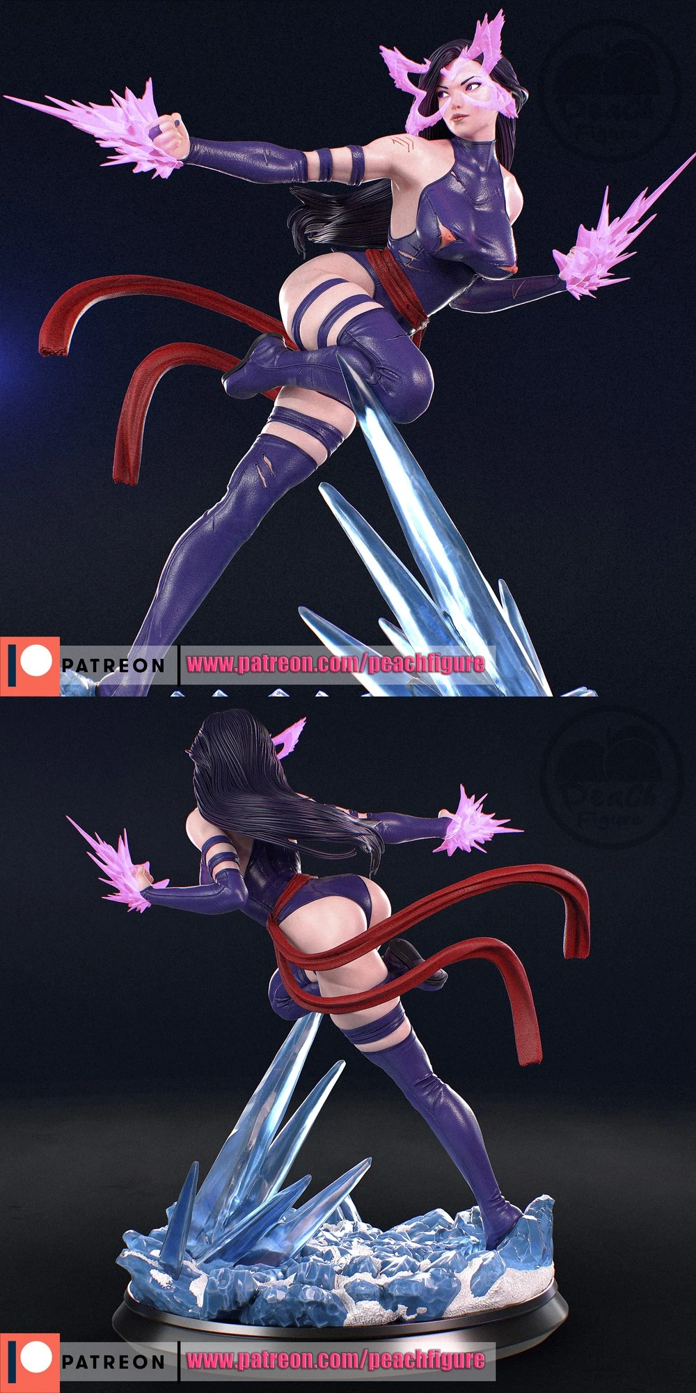 Peach Figure Psylocke Xmen