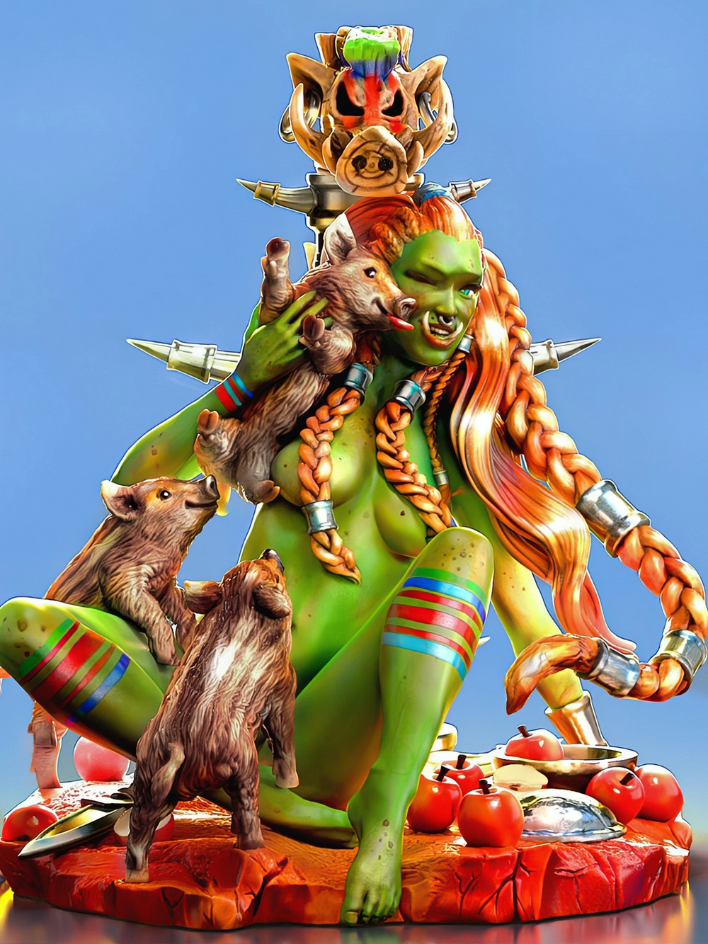 Printomancer 3d Piglet The Half Orc Girl nsfw