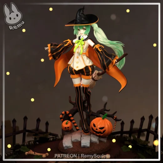 Remy Sculpts Pumpkin Miku October