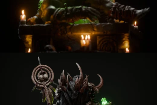 Rescale Miniatures Orc Untamed Shaman XL Collector
