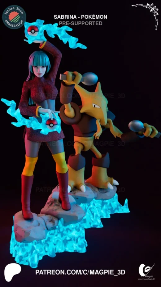 Sabrina & Alakazam — Pokémon
