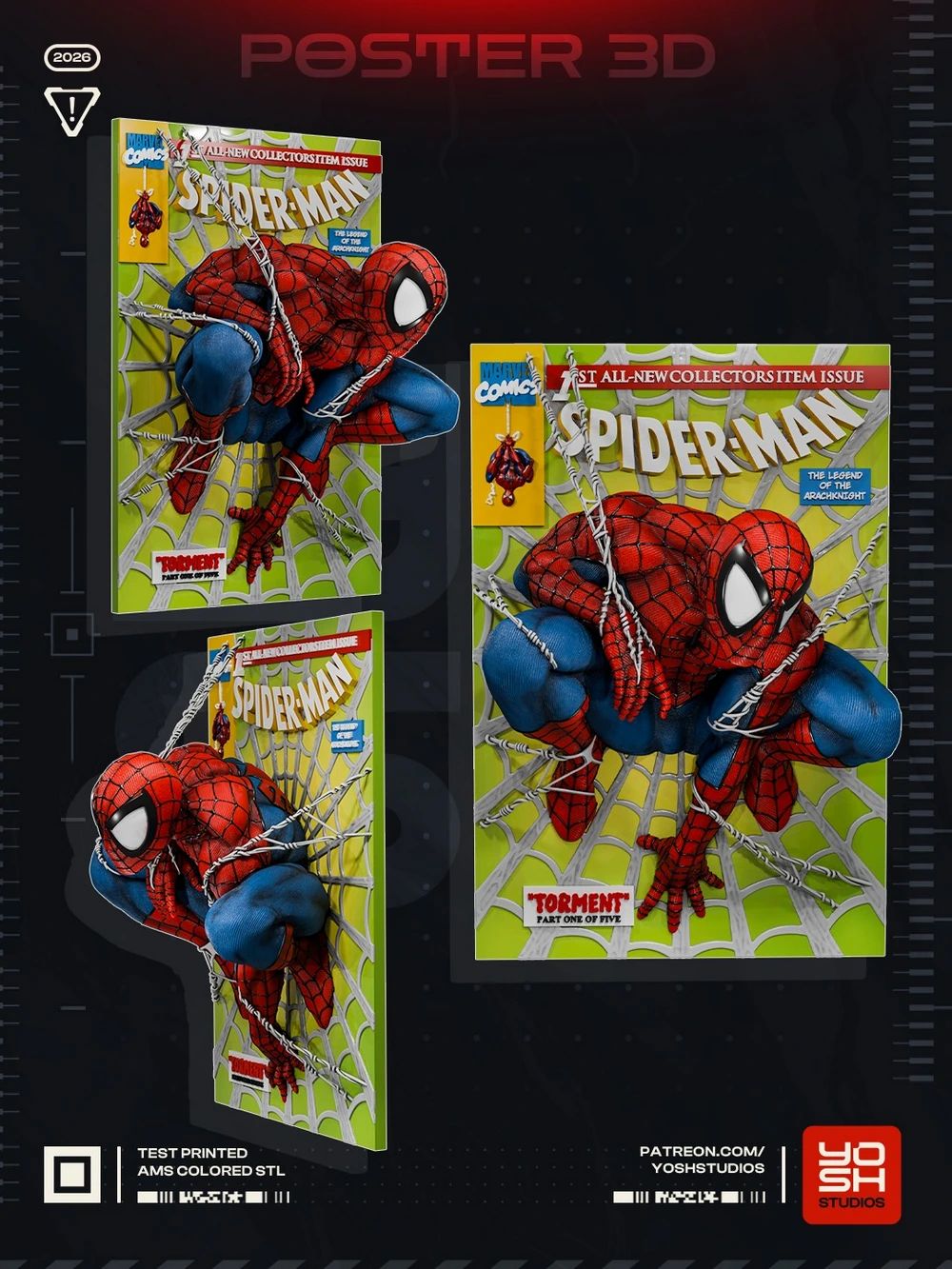 Spiderman Concert Poster – STL 3D Print Model | AssetsFree.com Spiderman Concert Poster