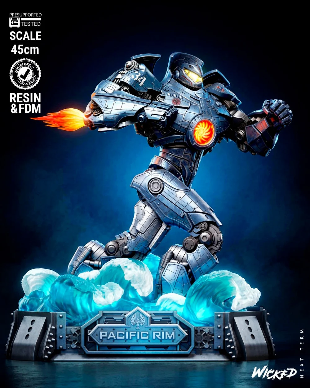 WICKED Gipsy Danger Sculpture Medium Cuts (Saturn Size)