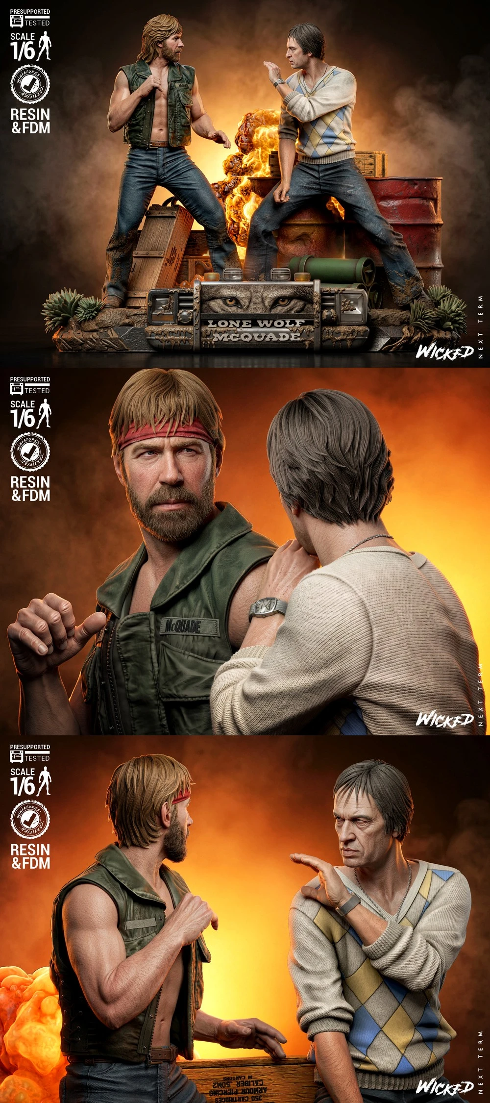 Wicked Lone Wolf McQuade Diorama