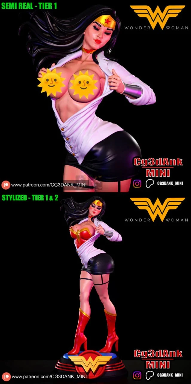 Wonder Woman — DC Comics – STL 3D Print Model | AssetsFree.com Wonder Woman — DC Comics