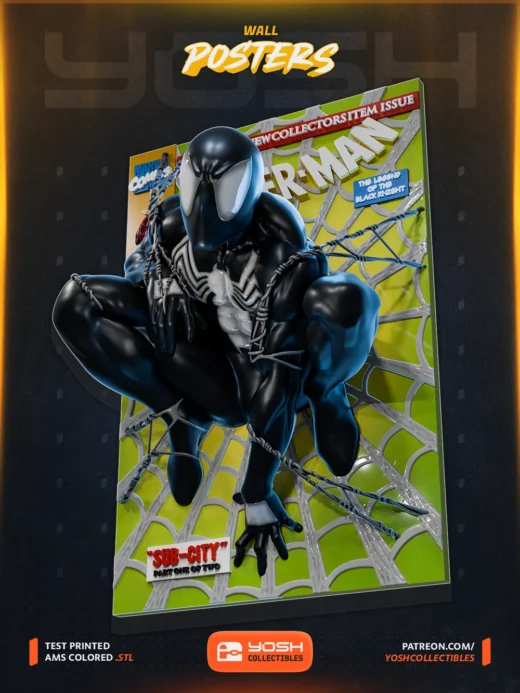 Yosh Studios Venom Spiderman Poster