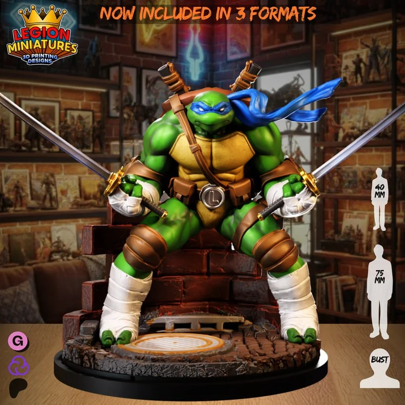 leonardo – STL 3D Print Model | AssetsFree.com Leonardo