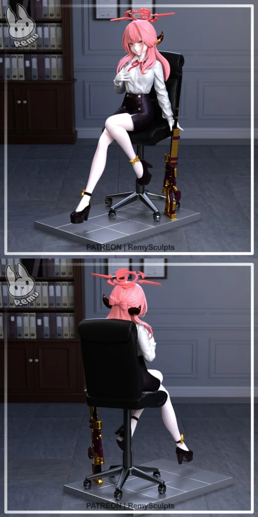 Remy sculpts Rikuhachima Aru