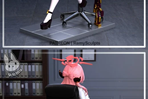 Remy sculpts Rikuhachima Aru