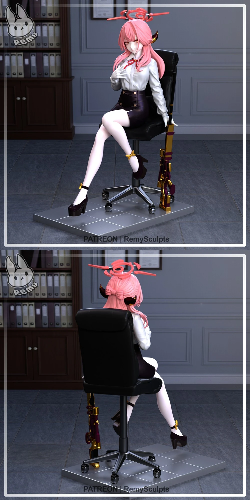 Remy sculpts Rikuhachima Aru