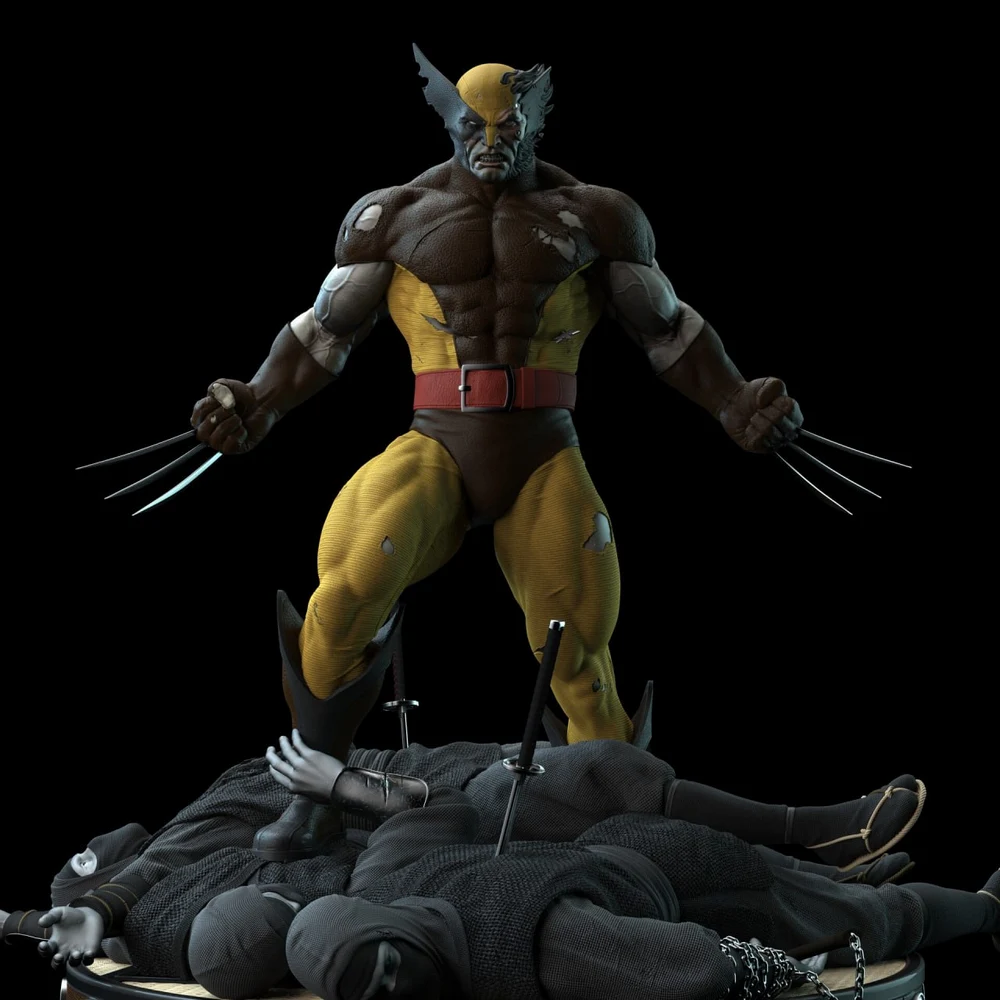 Wolverine vs ninjas STL